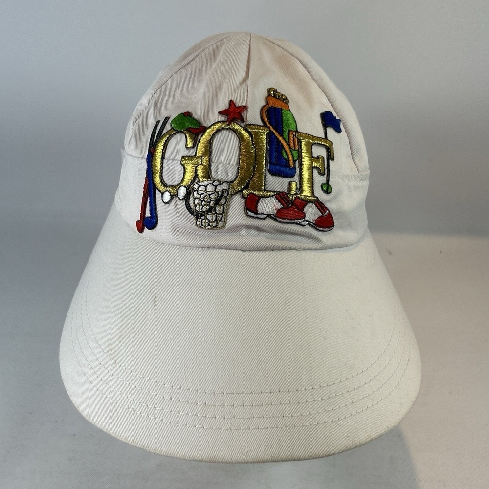 Women's Wide Brim Beige Golf Baseball Hat Cap Sunny Shade Tie Back Embroidered